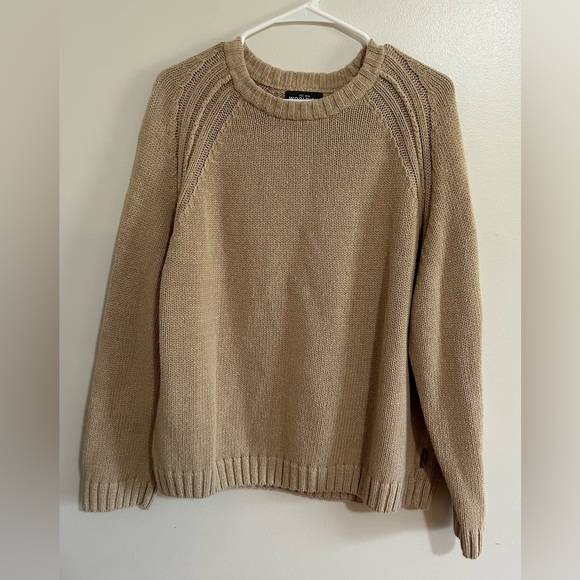 Woolrich Men’s Knit Sweater Khaki Tan Size Large - Picture 1 of 7